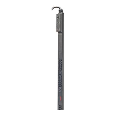 APC NetShelter Basic Rack PDU, Zero U, 12.5kW, 208V, 30 C13 and 6 C19 outlet, 3ft input Cord view 3