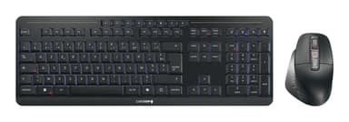 CHERRY Stream desktop ultimate keyboard Mouse included Home/Office USB + RF Wireless + Bluetooth AZERTY French Black view 1