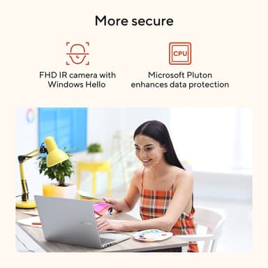 ASUS Vivobook 14 M1407KA-LY134W Copilot+ PC AMD Ryzen™ AI 5 330 Laptop 35.6 cm (14") WUXGA 16 GB DDR5-SDRAM 512 GB SSD Wi-Fi 6 (802.11ax) Windows 11 Home Blue view 14