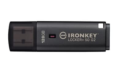 Kingston Technology IronKey 128GB Locker Plus 50 G2, FIPS 197, AES-256 view 1