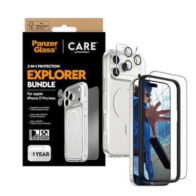 PanzerGlass ® | CARE by ® Flagship 3-in-1 Urban Explorer Bundle iPhone 17 Pro Max Clear screen protector Apple 1 pc(s) view 5