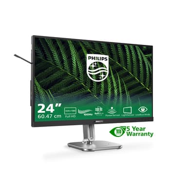 Philips 5000 series 24B2G5200/00 computer monitor 60.5 cm (23.8") 1920 x 1080 pixels Full HD LCD Anthracite view 4