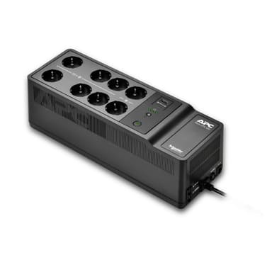 APC Back-UPS, 500VA/300W Floor/Wall Mount, 230V, 8x UNEL outlets, USB Type A Port, User Replaceable Battery view 2