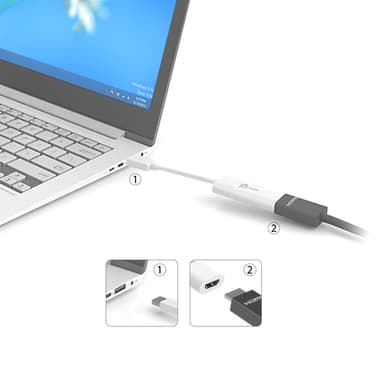 j5create JUA254 USB 3.0 HDMI Multi-Monitor Adapter view 3