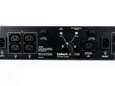 Vertiv Liebert MP2-210K power distribution unit (PDU) 4 AC outlet(s) 2U Black view 2