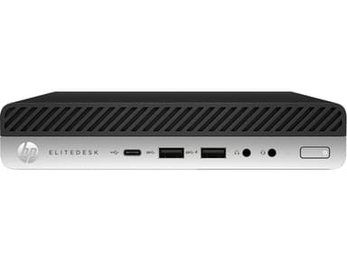 T1A HP EliteDesk 800 G5 Refurbished Intel® Core™ i5 i5-9500 8 GB DDR4-SDRAM 256 GB SSD Windows 11 Pro Mini PC Black, Silver view 1