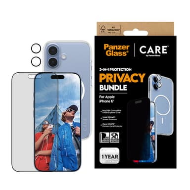 PanzerGlass ® | CARE by ® 3-in-1 Flagship Privacy Bundle iPhone 17 Clear screen protector Apple 1 pc(s) view 2