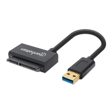 Manhattan USB-A to SATA 2.5" Adapter Cable, 42cm, Male to Male, 5 Gbps (USB 3.2 Gen1 aka USB 3.0), Supports 48-bit LBA, SuperSpeed USB, Three Year Warranty view 1