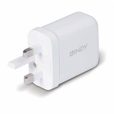 Lindy 65W USB Type A and C GaN Charger view 2