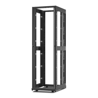 APC NetShelter AV, Server Rack Enclosure, 42U, 10-32 Threaded Rails, without Sides, Roofs, Doors, Black, 1991H x 600W x 806D mm view 2