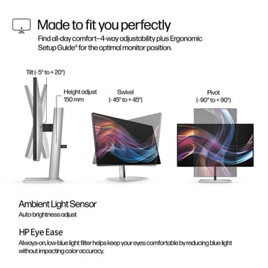 HP Series 7 Pro 27 inch 4K Thunderbolt 4 Monitor - 727pk view 8