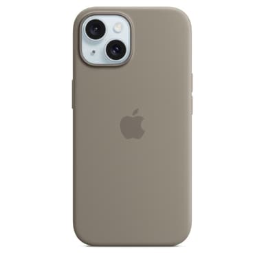 Apple iPhone 15 Silicone Case with MagSafe - Clay view 1
