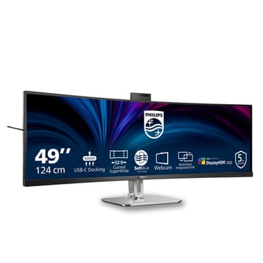 Philips 49B2U6900CH/00 computer monitor 124 cm (48.8") 5120 x 1440 pixels Dual QHD LCD Black view 2