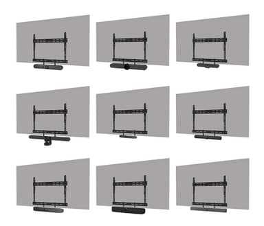 Neomounts AV30-500BL Videobar kit 43-110" - VESA - max 10 kg - universal view 11