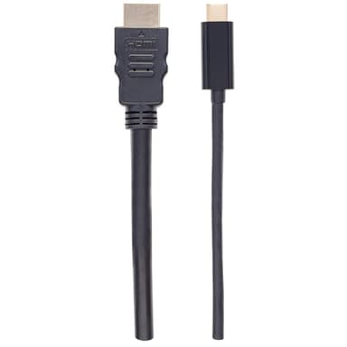 Manhattan USB-C to HDMI Cable, 4K@30Hz, 2m, Black, Male to Male, Three Year Warranty view 4
