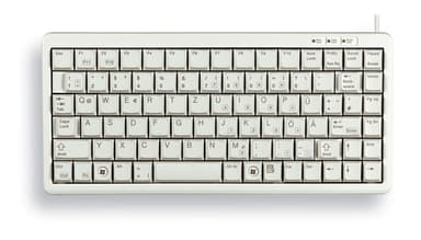 CHERRY Compact Keyboard, QWERTY, 83 keys, Combi USB/PS2, Light Grey view 1