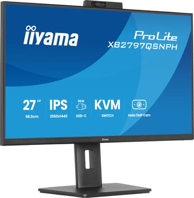 iiyama ProLite XB2797QSNPH-B1 computer monitor 68.6 cm (27") 2560 x 1440 pixels Quad HD LED Black view 5