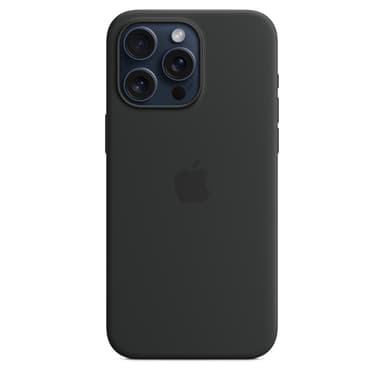Apple iPhone 15 Pro Max Silicone Case with MagSafe - Black view 2