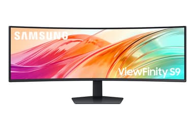 Samsung S95UC computer monitor 124.5 cm (49") 5120 x 1440 pixels Dual QHD LCD Black view 1