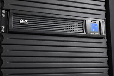 APC Smart-UPS C, Line Interactive, 1000VA, Rackmount 2U, 230V, 4x IEC C13 outlets, SmartConnect port, USB and Serial communication, AVR, Graphic LCD view 8