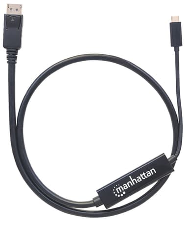 Manhattan USB-C to DisplayPort Cable, 4K@60Hz, 1m, Male to Male, Black, Not Bi-Directional, Three Year Warranty, Equivalent to CDP2DP1MBD view 5