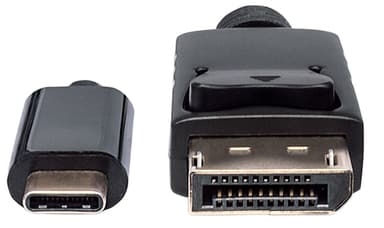 Manhattan USB-C to DisplayPort Cable, 4K@60Hz, 1m, Male to Male, Black, Not Bi-Directional, Three Year Warranty, Equivalent to CDP2DP1MBD view 3