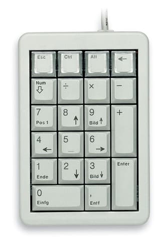CHERRY G84-4700 KEYPAD Corded, USB, Light-Grey (UK/US) view 2