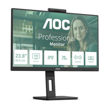 AOC 24P3QW computer monitor 60.5 cm (23.8") 1920 x 1080 pixels Full HD Black view 2