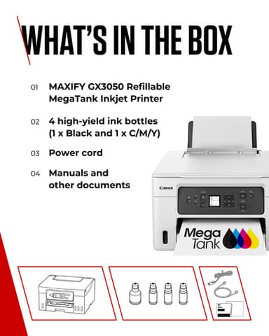 Canon MAXIFY GX3050 Inkjet A4 600 x 1200 DPI Wi-Fi view 10