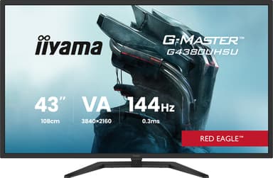 iiyama G-MASTER G4380UHSU-B2 computer monitor 108 cm (42.5") 3840 x 2160 pixels 4K Ultra HD LED Black view 2