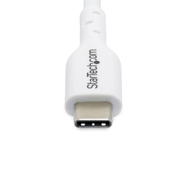 StarTech.com 6.6ft (2m) USB-C Charging Cable, Charge & Sync, 60W (3A) PD, USB 2.0 Laptop Charger Cable - White USB C Charging Cord view 5