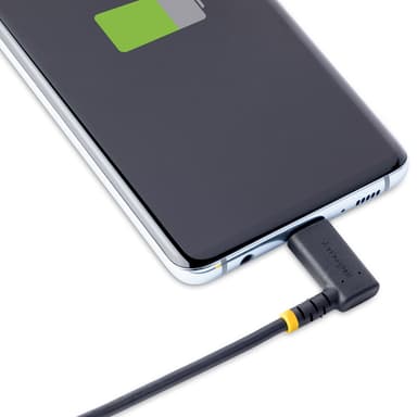 StarTech.com 6.6ft (2m) USB-A to USB-C Fast Charging Cable, Rugged, Right-Angled, Charge & Sync, 3A, USB 2.0, TPE Jacket and Aramid Fiber - USB Charging Cord view 8