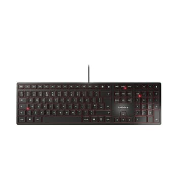 CHERRY KC 6000 SLIM Corded Keyboard, Black, USB (QWERTY - UK) view 1