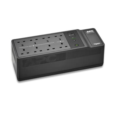 APC Back-UPS, 500VA/300W Floor/Wall Mount, 230V, 8x British BS1363A outlets, USB Type A Port, User Replaceable Battery view 1