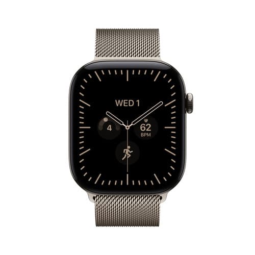 Apple Watch Series 12 GPS + Cellular 42mm Natural Titanium Case with Natural Milanese Loop