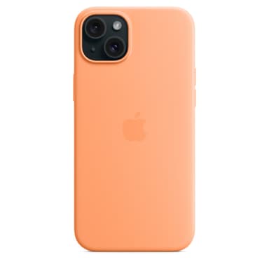 Apple iPhone 15 Plus Silicone Case with MagSafe - Orange Sorbet view 5