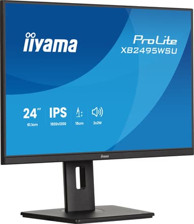 iiyama ProLite XB2495WSU-B1 computer monitor 61.2 cm (24.1") 1920 x 1200 pixels WUXGA LCD Black view 5