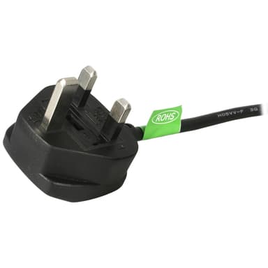 StarTech.com 6ft (1.8m) UK Computer Power Cable, 18AWG, BS 1363 to C13, 10A 250V, Black Replacement AC Power Cord, Kettle Lead / UK Power Cord, PC Power Supply Cable, TV/Monitor Power Cable view 2
