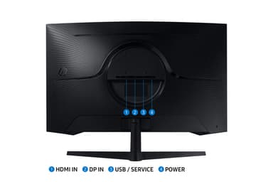 Samsung LS32CG552EU computer monitor 81.3 cm (32") 2560 x 1440 pixels Quad HD LED Black view 9