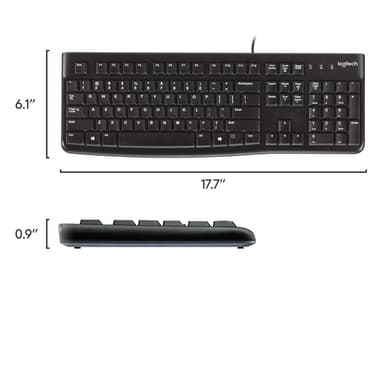 Logitech K120 Corded Keyboard view 11