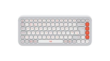 Logitech POP Icon Keys keyboard Universal Bluetooth QWERTY UK English White view 1
