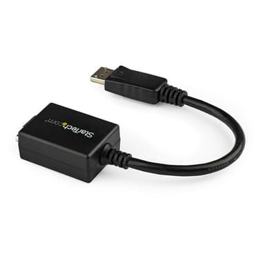 StarTech.com DisplayPort to VGA Adapter - Active DP to VGA Converter - 1080p Video - DisplayPort Certified - DP/DP++ Source to VGA Monitor Cable Adapter Dongle - Latching DP Connector view 2
