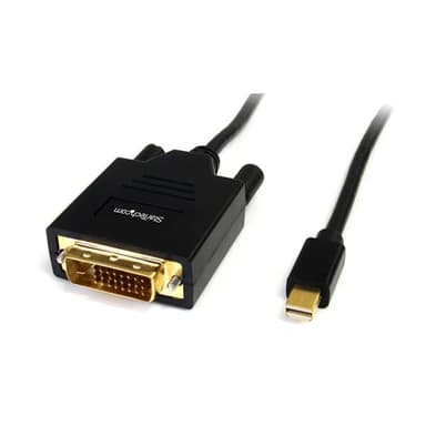 StarTech.com 6ft (1.8m) Mini DisplayPort to DVI Cable - Mini DP to DVI Adapter Cable - 1080p Video - Passive mDP to DVI-D Single Link, mDP or Thunderbolt 1/2 Mac/PC to DVI Monitor/Display view 1