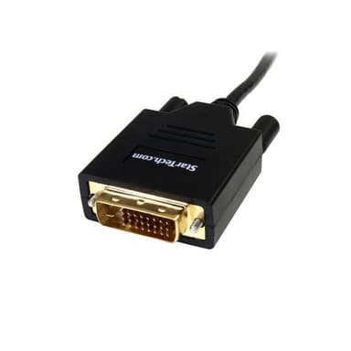 StarTech.com 6ft (1.8m) Mini DisplayPort to DVI Cable - Mini DP to DVI Adapter Cable - 1080p Video - Passive mDP to DVI-D Single Link, mDP or Thunderbolt 1/2 Mac/PC to DVI Monitor/Display view 2