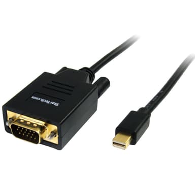 StarTech.com 6ft (2m) Mini DisplayPort to VGA Cable - Active Mini DP to VGA Adapter Cable - 1080p Video - mDP 1.2 or Thunderbolt 1/2 Mac/PC to VGA Monitor/Display - Converter Cord view 1