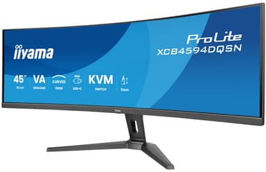 iiyama G-MASTER 45"LCD Curved Bus. UWQHD computer monitor 113 cm (44.5") 5120 x 1440 pixels Dual QHD LED Black view 3