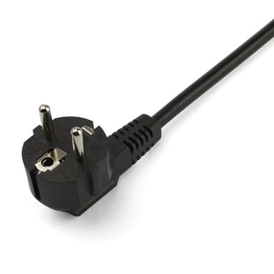 StarTech.com 2m (6ft) Computer Power Y Cord, 18AWG, EU Schuko to 2x C13, 10A 250V, Black Replacement AC Power Cord, Printer Power Cord, PC Power Supply Cable, Monitor Power Cable - UL Listed view 2