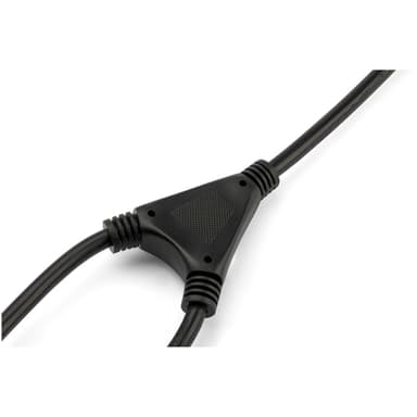 StarTech.com 2m (6ft) Computer Power Y Cord, 18AWG, EU Schuko to 2x C13, 10A 250V, Black Replacement AC Power Cord, Printer Power Cord, PC Power Supply Cable, Monitor Power Cable - UL Listed view 3
