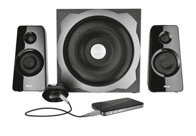 Trust Tytan 2.1 speaker set 60 W PC Black 2.1 channels view 3