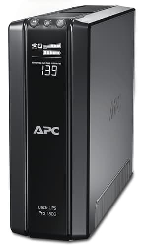 APC Back-UPS Pro, 1500VA/865W, Tower, 230V, 10x IEC C13 outlets, AVR, LCD, User Replaceable Battery view 1